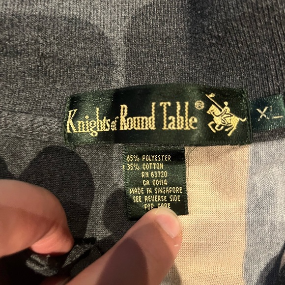 Vintage Knights of Round Table XL Long Sleeve Polo - Picture 4 of 12